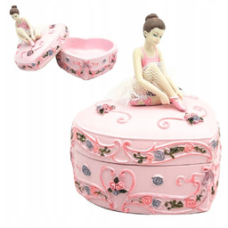 Pozytywka Pudełeczko Baletnica Serce Jezioro Łabędzie Dekoracja