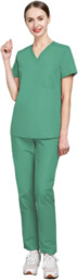 Nianqing Komplet Medyczny Scrubs - Miętowy - Model