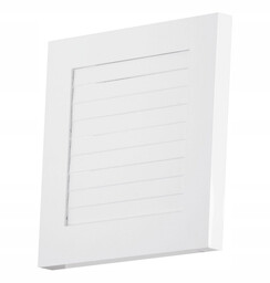 Kratka z żaluzją DOSPEL IMPERIO175x175 kołnierz 125 biała