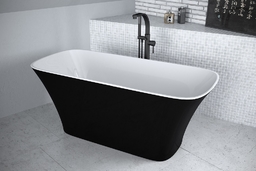 Besco Assos B&W 160x70cm wanna wolnostojąca biało-czarna #WMD-160-ABW
