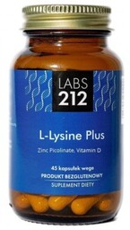 LABS212 L-Lysine Plus, 45 kapsułek
