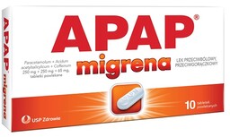 APAP migrena 10 tabletek
