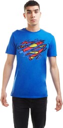 DC Comics Superman Torn Logo Koszulka męska (1