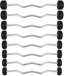 Gsl-15 Sztanga/Gryf Stały Łamany Gumowany 15 Kg Hms