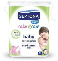 SEPTONA Baby Płatki bawełniane dla dzieci, 50szt.