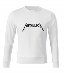 Bluza dziecięca D475 Metallica Music Metal biała rozm