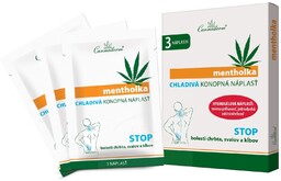 Plastry chłodzące Mentholka, Cannaderm, 3 szt.