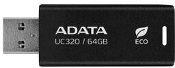 MEMORY DRIVE FLASH USB3.2 64GB/BLACK UC320-64G-RBK/BK ADATA