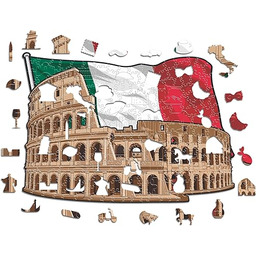 Iconic Puzzles, Koloseum, 100% ekologiczne drewniane puzzle, rozmiar