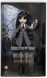 MONSTER HIGH Lalka X Wednesday Szkolny Mundurek HXJ04