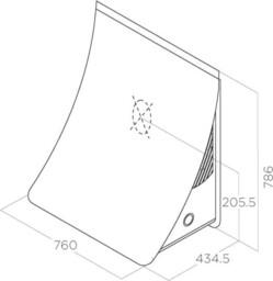 ELICA Okap NUAGE DRYWALL/F/75 stal PRF0096484 * -