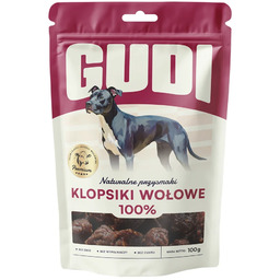 GUDI Klopsiki Wołowina 100g naturalne przysmaki dla psa