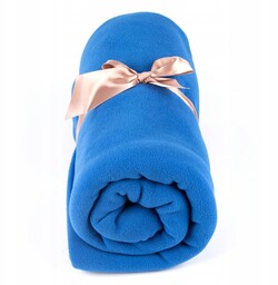 Koc do jogi myga Fleece niebieski