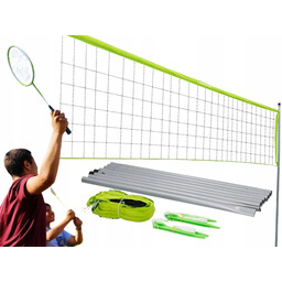 Siatka 3W1 Siatkówka Badminton Tenis Słupki Dunlop 609X220