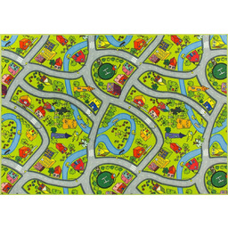 Dywan Dla Dzieci Chłopców Zielony Uliczki Ulice Droga