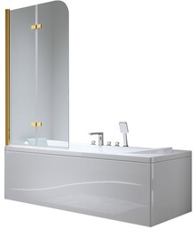 Parawan wannowy składany złoty 100x140 PR04