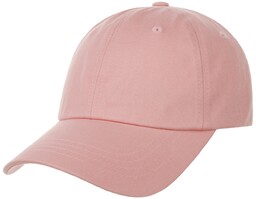 Czapka Low Profile Cotton Strapback, różowy, One Size