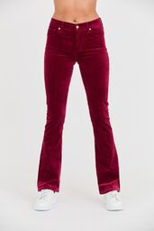 7 FOR ALL MANKIND Bordowe damskie spodnie Bootcut
