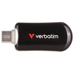 Pendrive Verbatim Plectra 128GB USB-C 3.0 Black