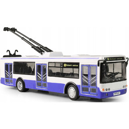 Trolejbus Czeski Autobus 28cm Niebieski Dźwięki