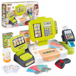 Smoby Elektroniczna Kasa Fiskalna Ze Skanerem I Akcesoriami
