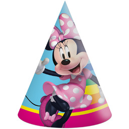 Czapeczki papierowe Myszka Minnie - 6 szt.