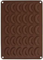 Forma do ciastek silikonowa pomarańczowa rogaliki SILLINIE