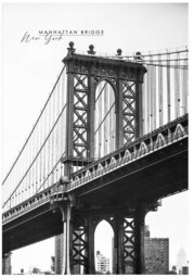 plakat Most na Manhattanie 50x70 cm