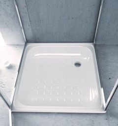 Brodzik 70x70x12cm prysznicowy emaliowany kwadrat , biały