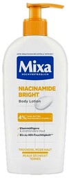 Mixa, Rozświetlający balsam do ciała niacynamidy, witamina C,