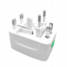 2 x Adapter Sieciowy Przejściówka Podróżna Eu Usa