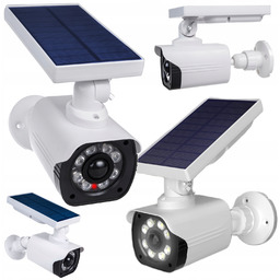 Atrapa Kamery Kamer Solarna Migająca Dioda Czujnik Ruchu