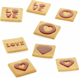 Silikomart Voilà Cookie Love Formy Formularz Ciasteczka Serca