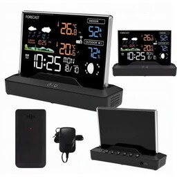 Stacja pogody pogodowa meteo Higrometr Barometr Termometr Zegar