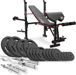 Hop-Sport, Zestaw kulturystyczny z ławką, Strong HS-1055, 106