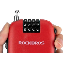 Zapięcie rowerowe Rockbros 32420981001 z linką zwijaną -
