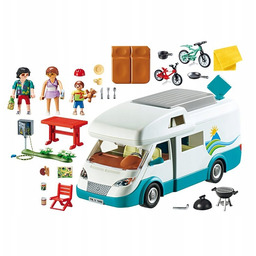 Playmobil Auto Kempingowe Rodzinne Kamper Auto Akcesoria Figurki