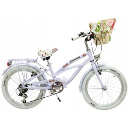 Piękny Aluminiowy Lilac Rower 20 Cali beach cruiser