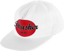 czapka męska THRASHER OVAL SNAPBACK White