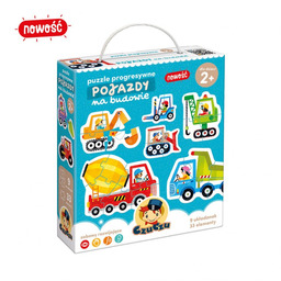 CzuCzu Puzzle progresywne pojazdy na budowie 2+