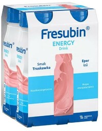 Fresubin Energy Drink truskawka (nowe opakowanie), 4x200ml
