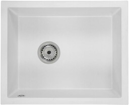 Zlewozmywak granitowy podwieszany FELIX biały