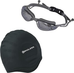 Endless High-Performance Swimming Cap and Goggles Combo Set