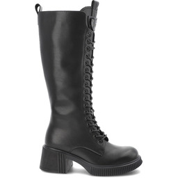 Vinceza Czarne Kozaki Eleganckie Obuwie Damskie Na Obcasie