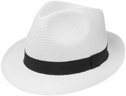 Kapelusz White City Trilby by Lipodo, biały, cm