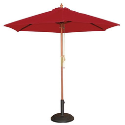 Bolero Parasol okrągły czerwony 2520(H) x 3000(Ø) mm