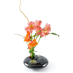 Georgetown Pottery Mały okrągły wazon na kwiaty Ikebana,