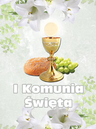 Baner na Pierwszą Komunię Świętą "I Komunia Święta"