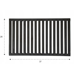 Ruszt Stalowy Poprzeczny Tabliczkowy 26x37 Kominka