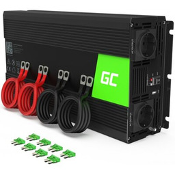 GREENCELL Przetwornica 12V na 230V 2000W/4000W Czysta sinusoida